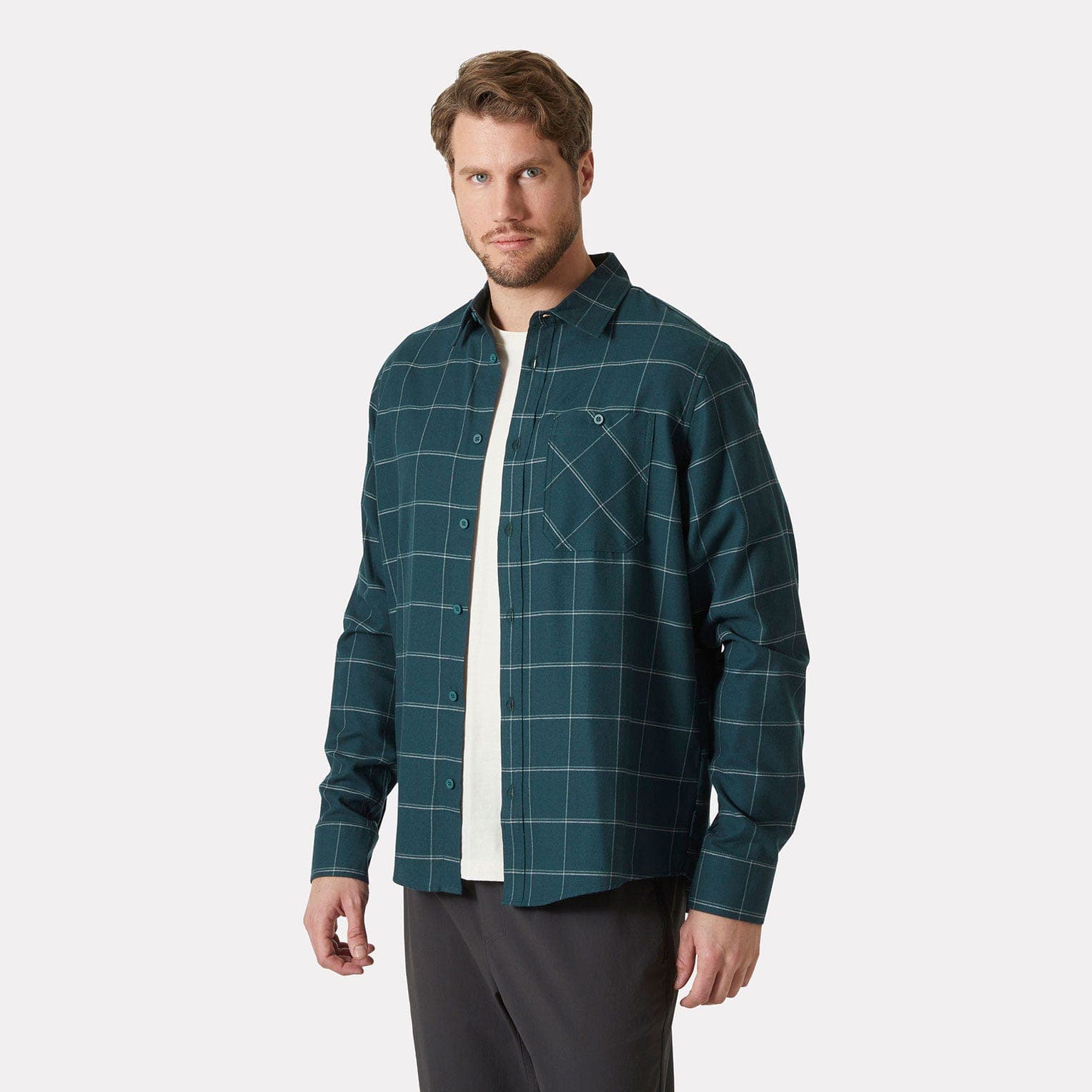 Helly Hansen AKER FLANNEL LS SHIRT - cor 489