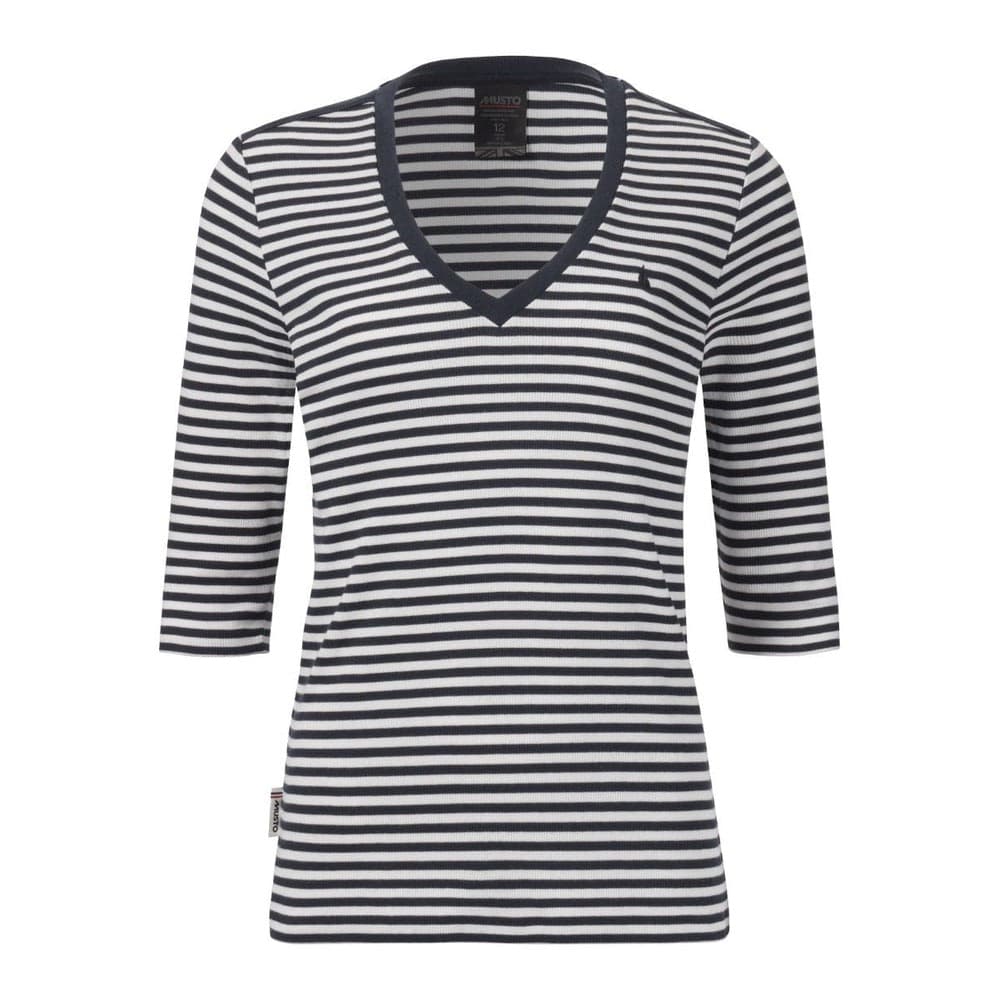 T-shirt Musto W CLASSIC V-NECK STRIPE TEE - cor 597