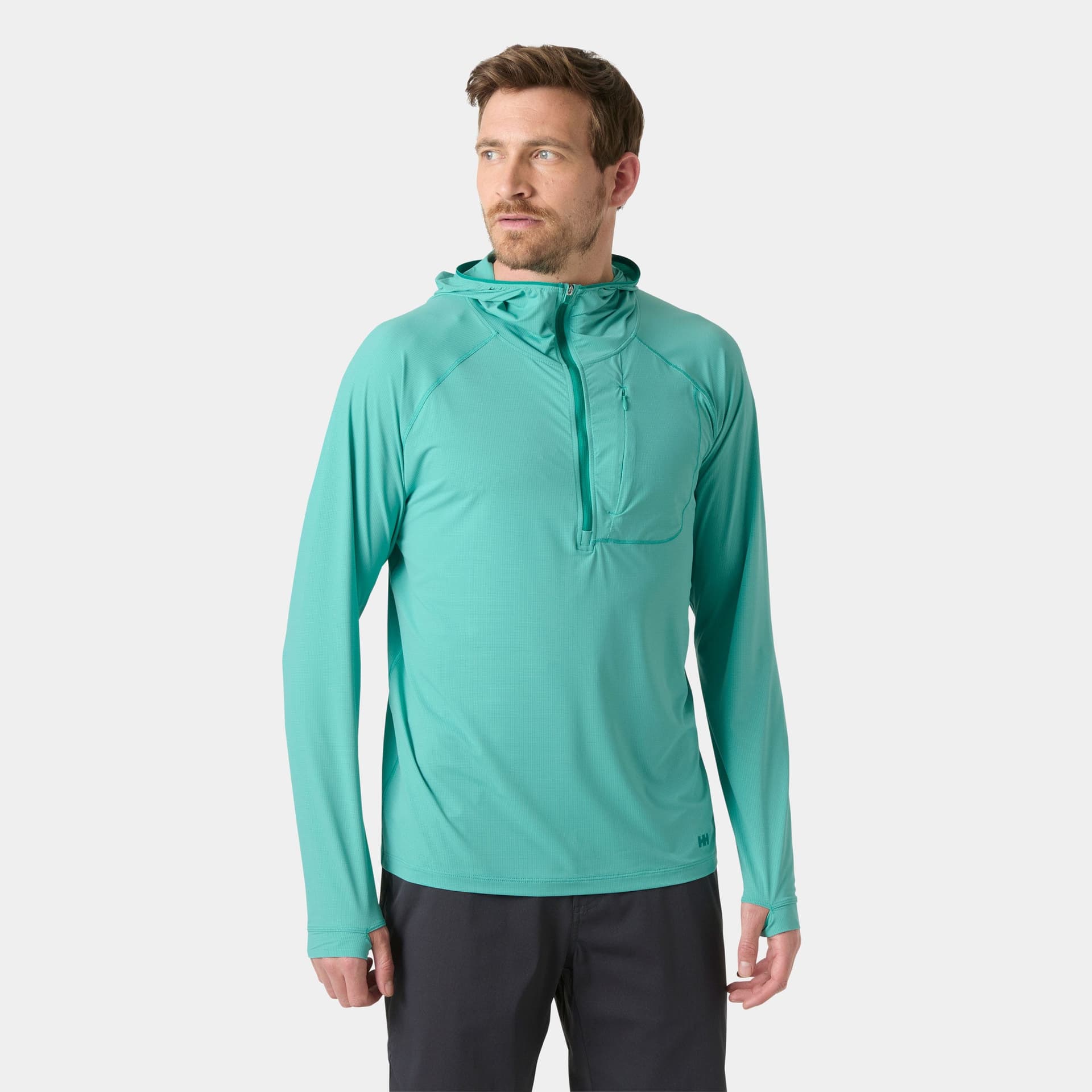 Helly Hansen SHINE SOLEN 1/2 ZIP HOODIE - cor 437